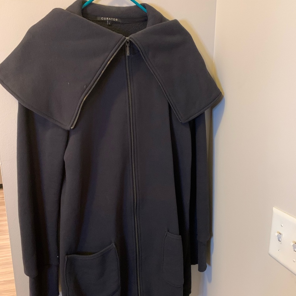 Heavy Sweatshirt Material Jacket